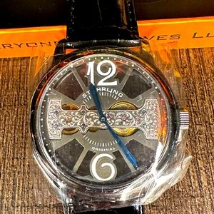 Stuhrling Original Winchester County 785 Hand-wind 46mm Skeleton. NWT